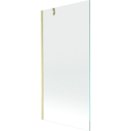 Mexen Next Badewannenabtrennung 1-flügelig 90 x 150 cm, transparent, gold gebürstet - 895-090-000-00-00-55