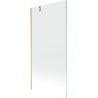 Mexen Next Badewannenabtrennung 1-flügelig 90 x 150 cm, transparent, gold gebürstet - 895-090-000-00-00-55