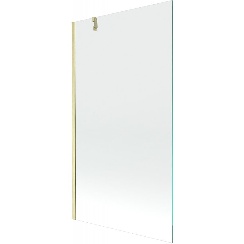 Mexen Next Badewannenabtrennung 1-flügelig 100 x 150 cm, transparent, gebürstet gold - 895-100-000-00-00-55