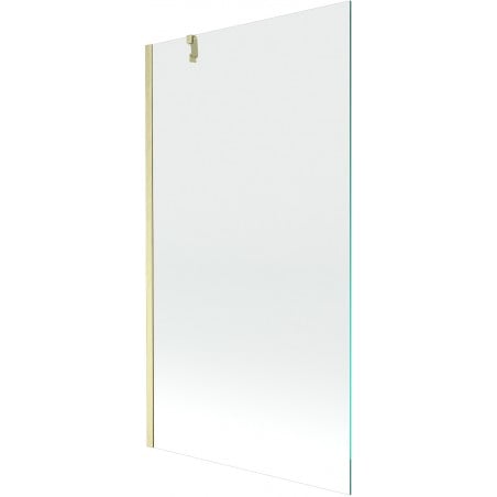 Mexen Next Badewannenabtrennung 1-flügelig 100 x 150 cm, transparent, gebürstet gold - 895-100-000-00-00-55
