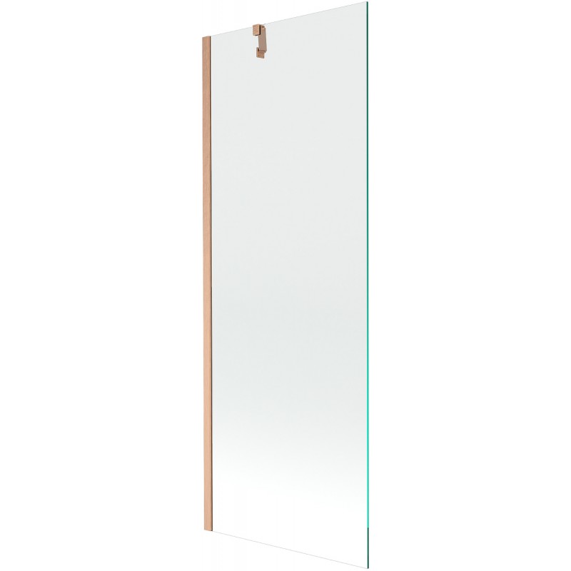 Mexen Next Badewannenwand 1-flügelig 70 x 150 cm, transparent, gebürstetes Kupfer - 895-070-000-00-00-65