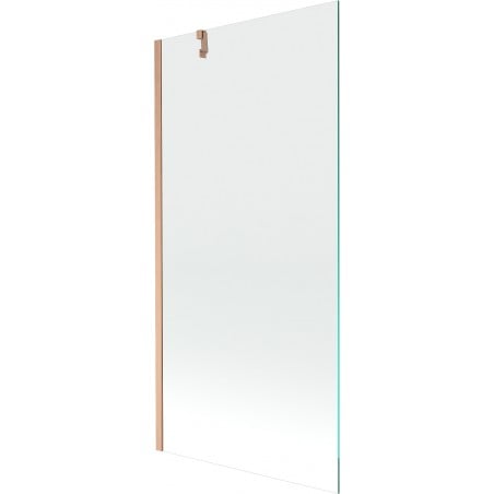 Mexen Next Badewannenwand 1-flügelig 90 x 150 cm, transparent, gebürstetes Kupfer - 895-090-000-00-00-65