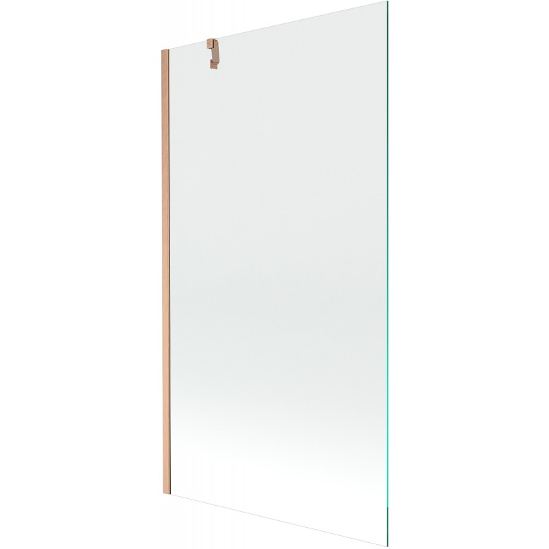 Mexen Next Wannenwand 1-flügelig 100 x 150 cm, transparent, gebürstetes Kupfer - 895-100-000-00-00-65