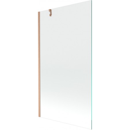 Mexen Next Wannenwand 1-flügelig 100 x 150 cm, transparent, gebürstetes Kupfer - 895-100-000-00-00-65