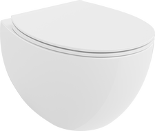 Mexen Egg WC-Schüssel Rimless mit Soft-Close Slim Sitz, Duroplast, weiß glänzend - 30245000