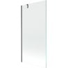 Mexen Next Badewannenfaltwand 1-flügelig 90 x 150 cm, transparent, gebürstetes Gun Grey - 895-090-000-00-00-66
