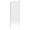 Mexen Next Badewannenabtrennung 1-flügelig 80 x 150 cm, transparent, Gun Metal - 895-080-000-00-00-95