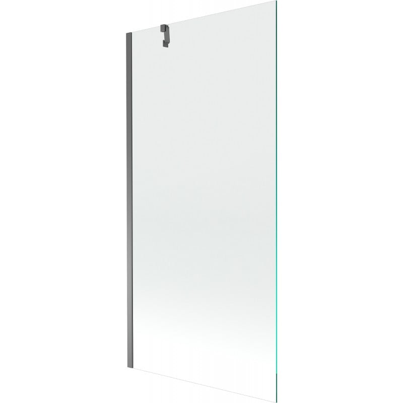 Mexen Next Badewannenwand 1-flügelig 90 x 150 cm, transparent, Gun Metal - 895-090-000-00-00-95