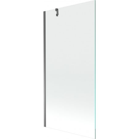 Mexen Next Badewannenwand 1-flügelig 90 x 150 cm, transparent, Gun Metal - 895-090-000-00-00-95