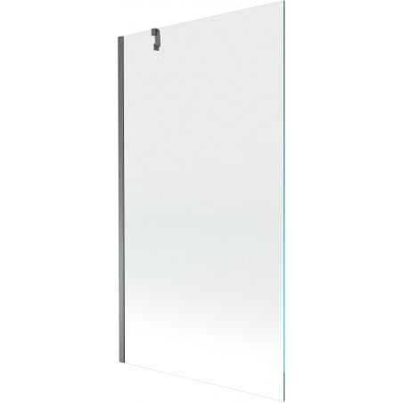 Mexen Next Badewannenaufsatz 1-flügelig 100 x 150 cm, transparent, Gunmetal - 895-100-000-00-00-95