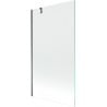 Mexen Next Badewannenaufsatz 1-flügelig 100 x 150 cm, transparent, Gunmetal - 895-100-000-00-00-95