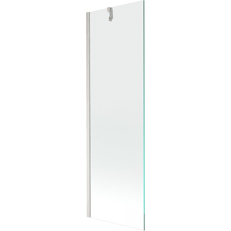 Mexen Next Badewannenabtrennung 1-flügelig 60 x 150 cm, transparent, gebürstetes Nickel - 895-060-000-00-00-97