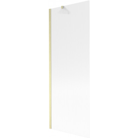 Mexen Next Duschabtrennung 1-flügelig 70 x 150 cm, gestreift, gold gebürstet - 895-070-000-00-09-55