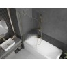 Mexen Next Badewannenwand 1-flügelig 80 x 150 cm, Streifen, gebürstet Gold - 895-080-000-00-09-55