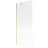 Mexen Next Badewannenwand 1-flügelig 80 x 150 cm, Streifen, gebürstet Gold - 895-080-000-00-09-55