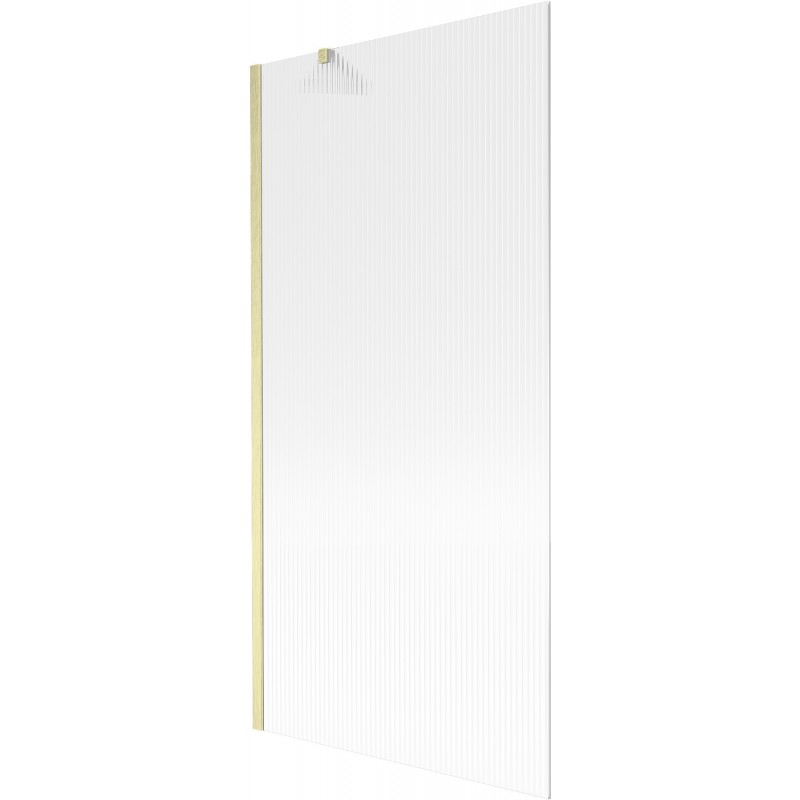 Mexen Next Badewannenfaltwand 1-flügelig 90 x 150 cm, Streifen, gold gebürstet - 895-090-000-00-09-55