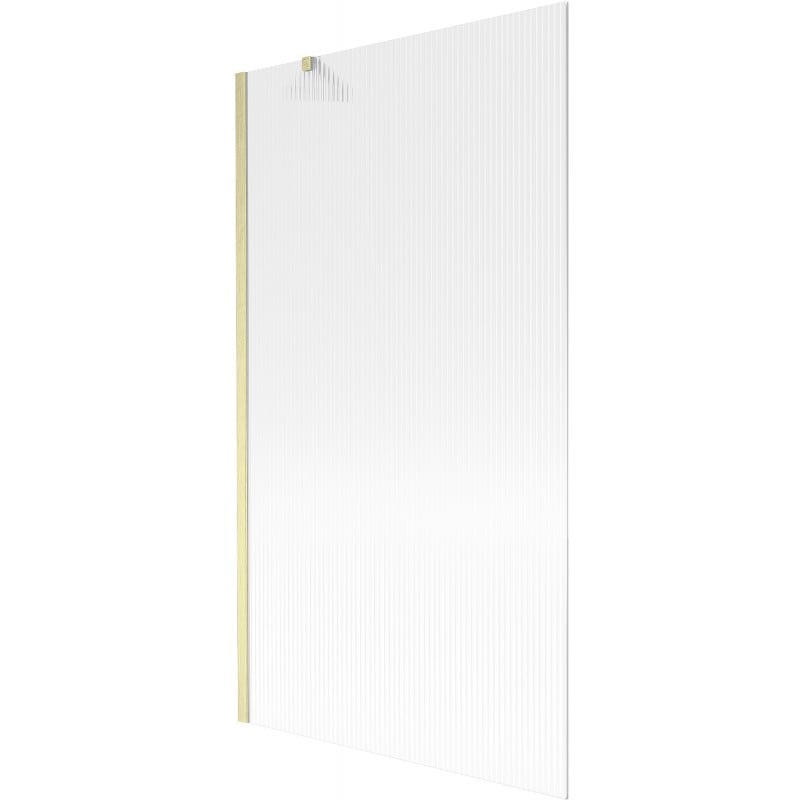 Mexen Next Duschwand 1-flügelig 100 x 150 cm, Streifen, gebürstetes Gold - 895-100-000-00-09-55