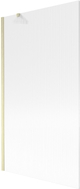 Mexen Next Duschwand 1-flügelig 100 x 150 cm, Streifen, gebürstetes Gold - 895-100-000-00-09-55