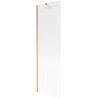 Mexen Next Duschabtrennung für Badewanne 1-flügelig 60 x 150 cm, Streifen, gebürstetes Kupfer - 895-060-000-00-09-65