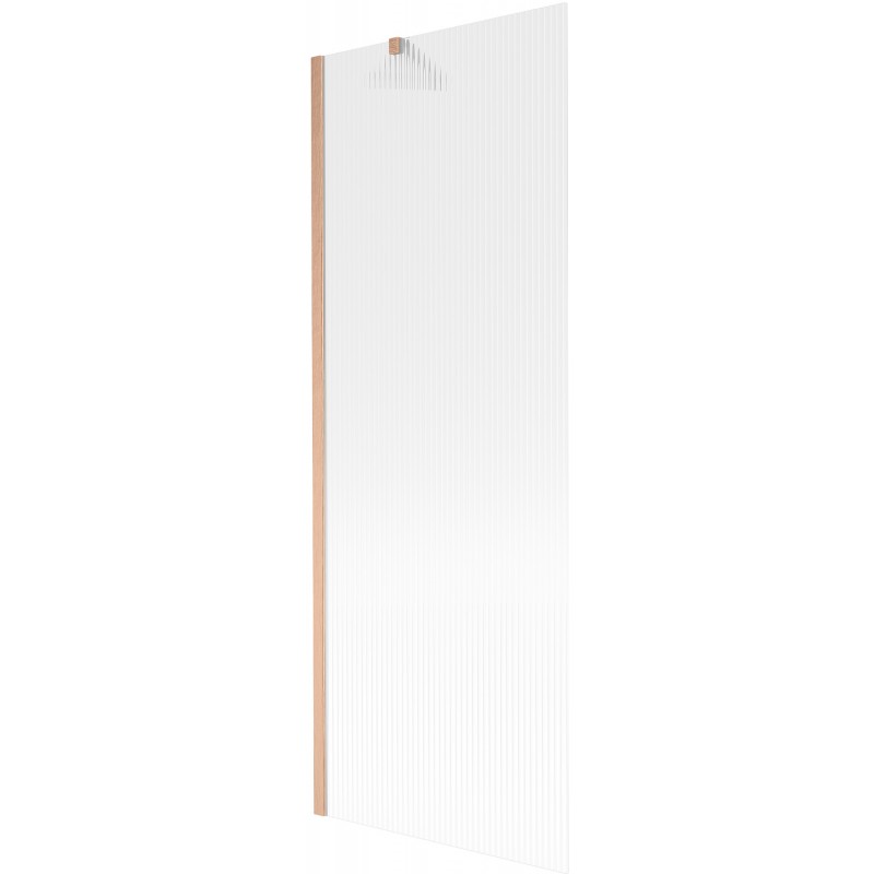 Mexen Next Badewannenfaltwand 1-teilig 70 x 150 cm, Streifen, gebürstetes Kupfer - 895-070-000-00-09-65