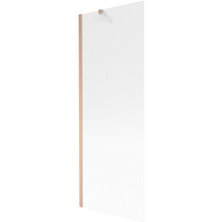 Mexen Next Badewannenfaltwand 1-teilig 70 x 150 cm, Streifen, gebürstetes Kupfer - 895-070-000-00-09-65