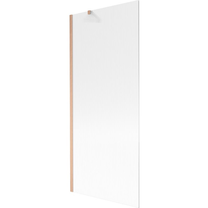 Mexen Next Badewannen-Bildschirm 1-flügelig 80 x 150 cm, Streifen, gebürstetes Kupfer - 895-080-000-00-09-65