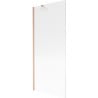 Mexen Next Badewannen-Bildschirm 1-flügelig 80 x 150 cm, Streifen, gebürstetes Kupfer - 895-080-000-00-09-65