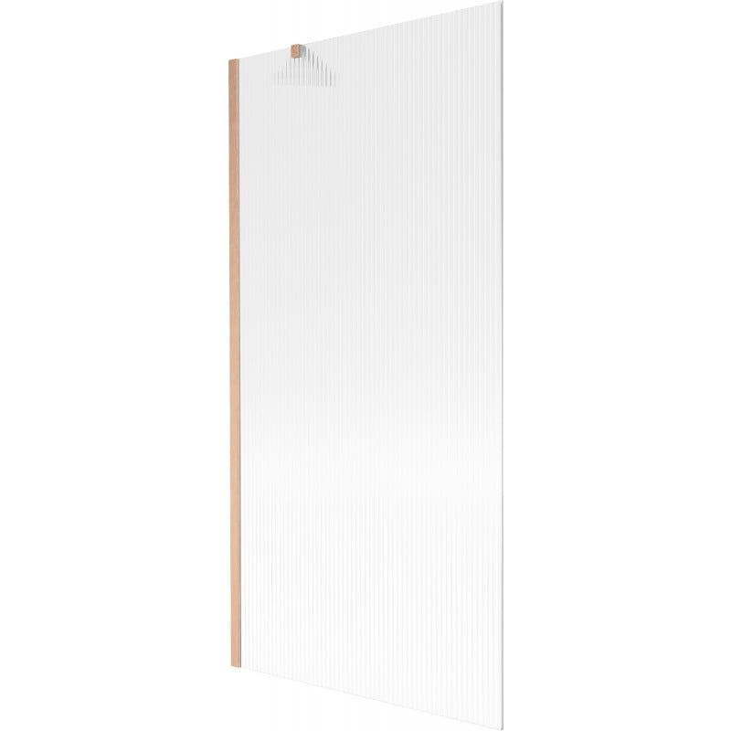 Mexen Next Wannaufsatz 1-flügelig 90 x 150 cm, Streifen, gebürstetes Kupfer - 895-090-000-00-09-65