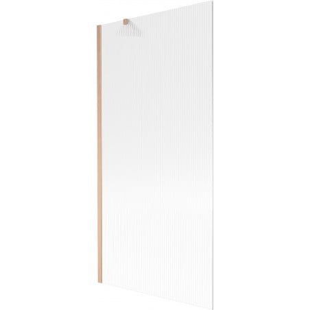 Mexen Next Wannaufsatz 1-flügelig 90 x 150 cm, Streifen, gebürstetes Kupfer - 895-090-000-00-09-65