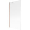 Mexen Next Wannaufsatz 1-flügelig 90 x 150 cm, Streifen, gebürstetes Kupfer - 895-090-000-00-09-65