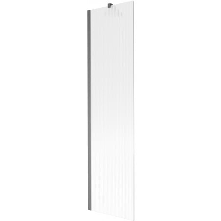 Mexen Next 1-flügeliger Badewannenaufsatz 50 x 150 cm, Streifen, gebürstet Gun Gray - 895-050-000-00-09-66