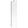Mexen Next 1-flügeliger Badewannenaufsatz 50 x 150 cm, Streifen, gebürstet Gun Gray - 895-050-000-00-09-66