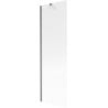 Mexen Next Duschwand 1-flügelig 60 x 150 cm, Streifen, gebürstet Gun Gray - 895-060-000-00-09-66