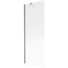 Mexen Next Badewannenabtrennung 1-flügelig 70 x 150 cm, prismenartig, gebürstet Gun Gray - 895-070-000-00-09-66