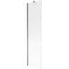 Mexen Next Badewannenwand 1-flügelig 50 x 150 cm, Streifen, Gun Metal - 895-050-000-00-09-95