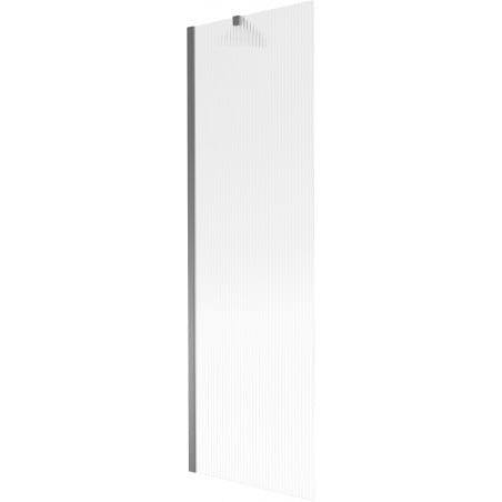 Mexen Next Badewannenaufsatz 1-flügelig 60 x 150 cm, Prägungen, Gun Metal - 895-060-000-00-09-95