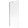 Mexen Next Badewannenwand 1-flügelig 80 x 150 cm, Streifen, Gun Metal - 895-080-000-00-09-95