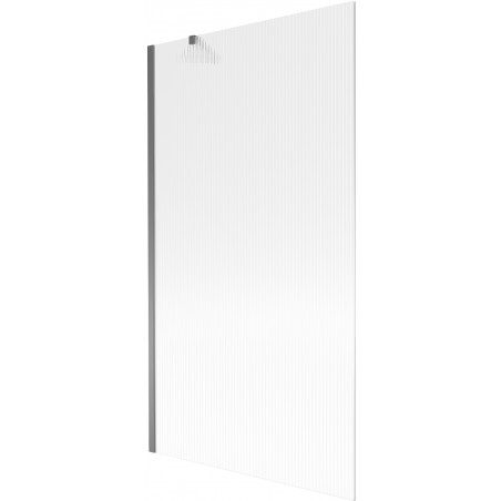 Mexen Next Duschtrennwand 1-flügelig 100 x 150 cm, Streifen, Gun Metal - 895-100-000-00-09-95