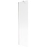 Mexen Next Badewannenabtrennung 1-flügelig 50 x 150 cm, Streifen, gebürstetes Nickel - 895-050-000-00-09-97