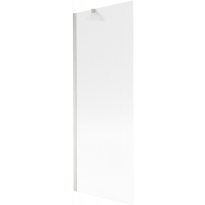 Mexen Next Badewannenabtrennung 1-flügelig 70 x 150 cm, gestreift, gebürstetes Nickel - 895-070-000-00-09-97