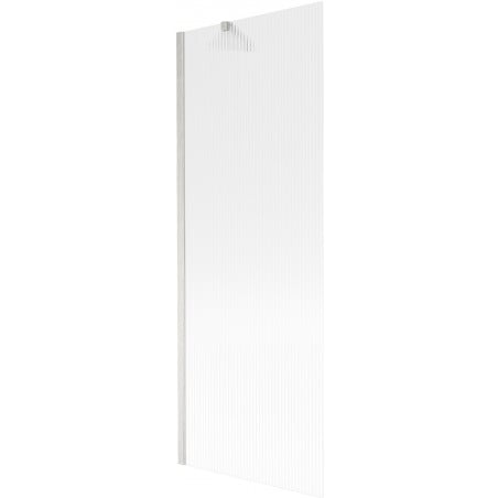 Mexen Next Badewannenabtrennung 1-flügelig 70 x 150 cm, gestreift, gebürstetes Nickel - 895-070-000-00-09-97