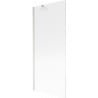 Mexen Next Badewannenfaltwand 1-teilig 80 x 150 cm, Streifen, gebürsteter Nickel - 895-080-000-00-09-97