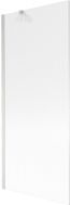 Mexen Next Badewannenfaltwand 1-teilig 80 x 150 cm, Streifen, gebürsteter Nickel - 895-080-000-00-09-97