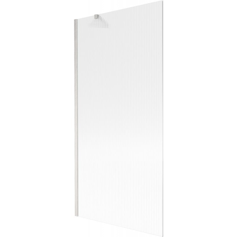 Mexen Next Badewannenfaltwand 1-flügelig 90 x 150 cm, Streifen, gebürsteter Nickel - 895-090-000-00-09-97