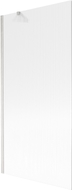Mexen Next Badewannenfaltwand 1-flügelig 90 x 150 cm, Streifen, gebürsteter Nickel - 895-090-000-00-09-97