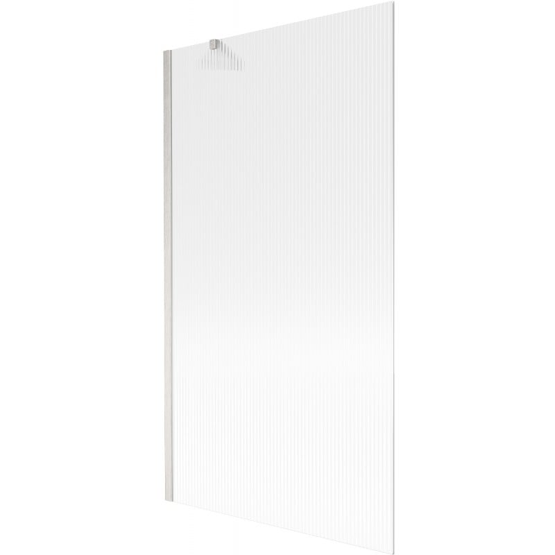 Mexen Next Badewannenfalttür 1-flügelig 100 x 150 cm, Streifen, gebürsteter Nickel - 895-100-000-00-09-97