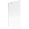 Mexen Next Badewannenfalttür 1-flügelig 100 x 150 cm, Streifen, gebürsteter Nickel - 895-100-000-00-09-97