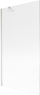 Mexen Next Badewannenfalttür 1-flügelig 100 x 150 cm, Streifen, gebürsteter Nickel - 895-100-000-00-09-97
