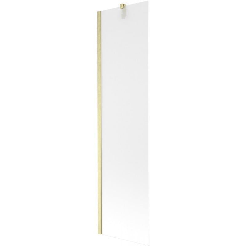 Mexen Next Badewannen-Wand 1-flügelig 50 x 150 cm, gefrostet, gold gebürstet - 895-050-000-00-30-55