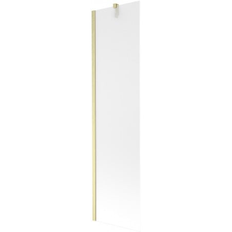 Mexen Next Badewannen-Wand 1-flügelig 50 x 150 cm, gefrostet, gold gebürstet - 895-050-000-00-30-55